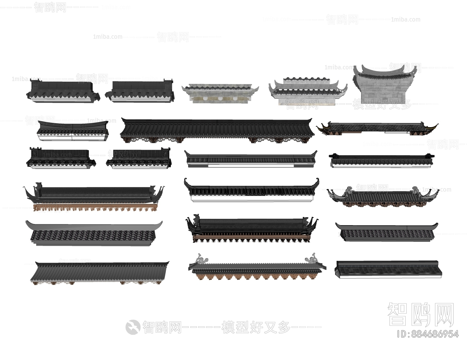 Chinese Style Building Component