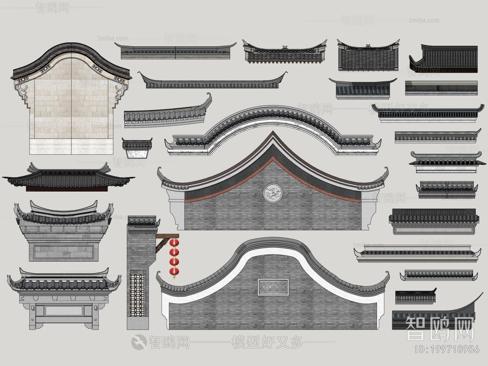 Chinese Style Building Component