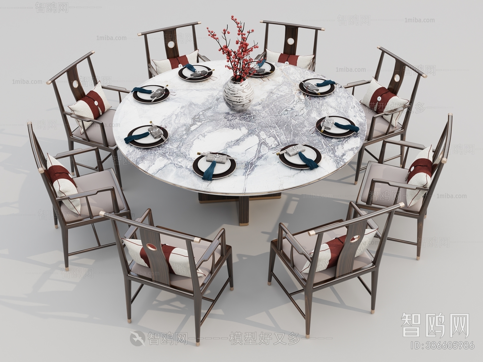 New Chinese Style Dining Table And Chairs