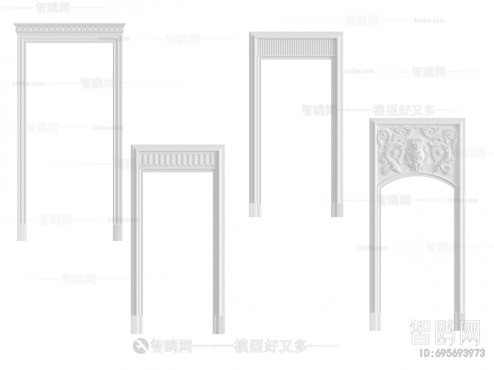 欧式雕花拱形门套