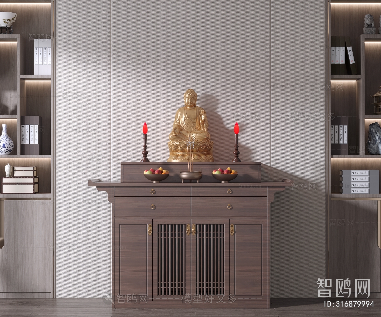 New Chinese Style Buddhist Niche