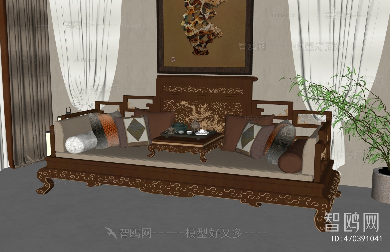 New Chinese Style Arhat Bed