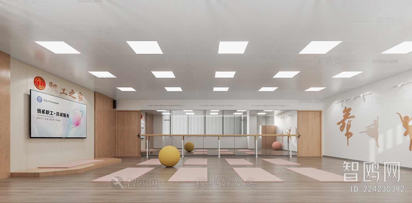 Modern Yoga Room