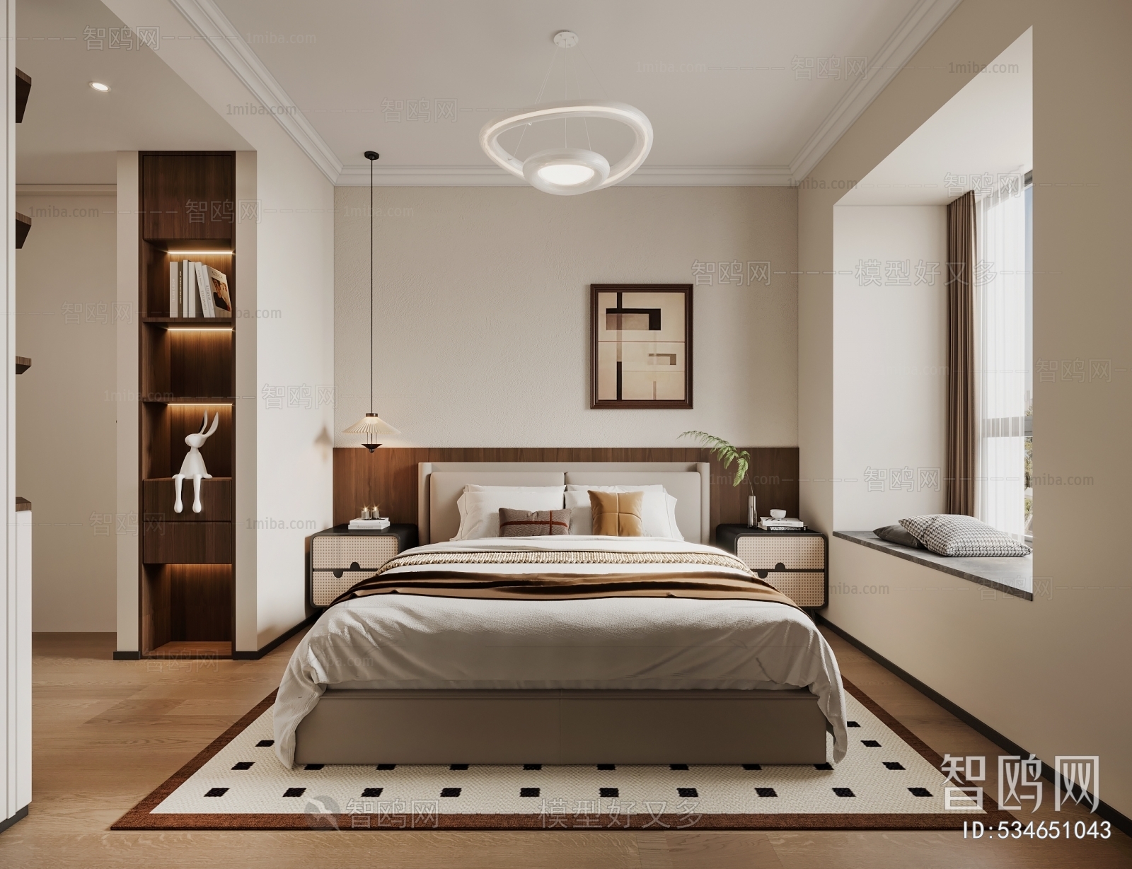 Modern French Style Bedroom