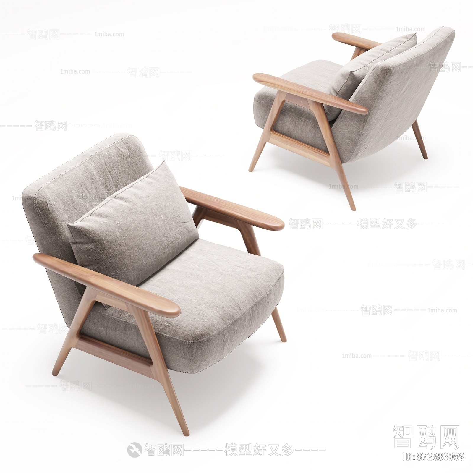 Japanese Style Single Sofa