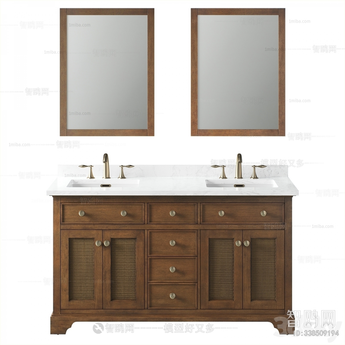 American Style Retro Style Bathroom Cabinet