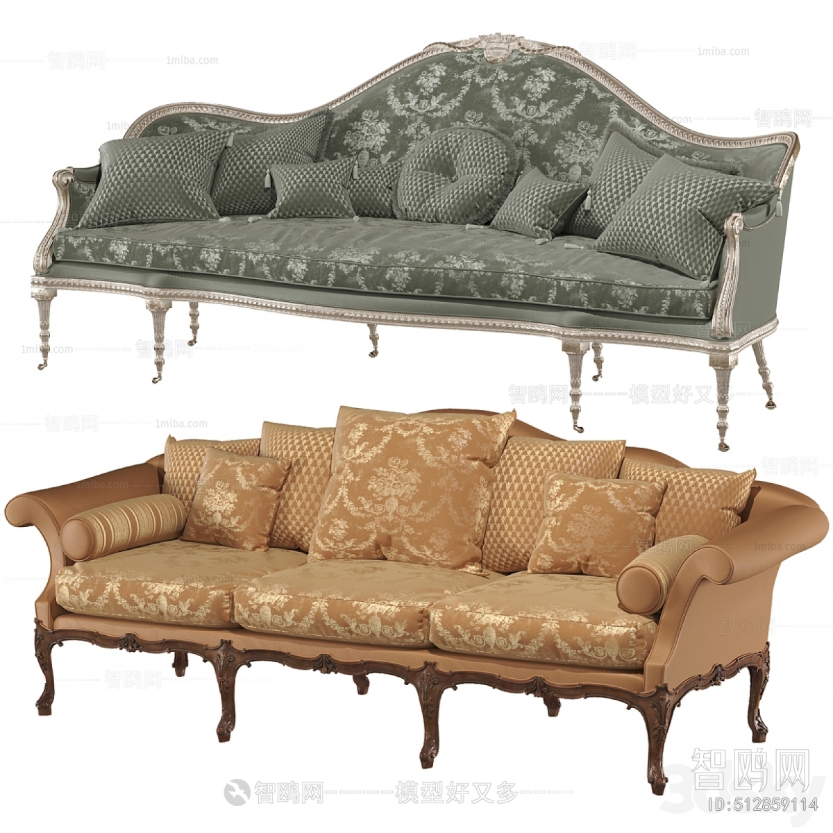 American Style Three-seat Sofa