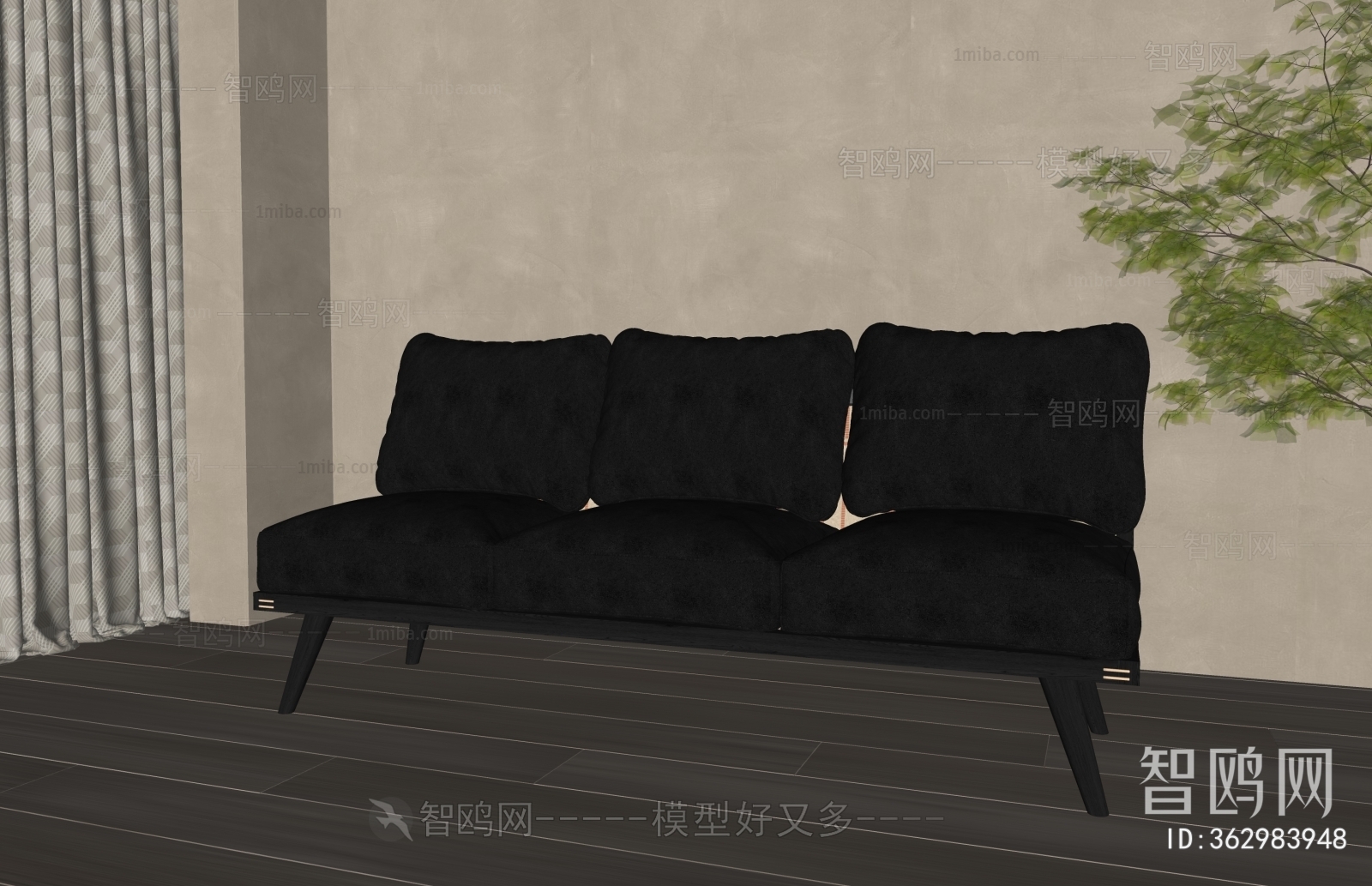 Modern Three-seat Sofa