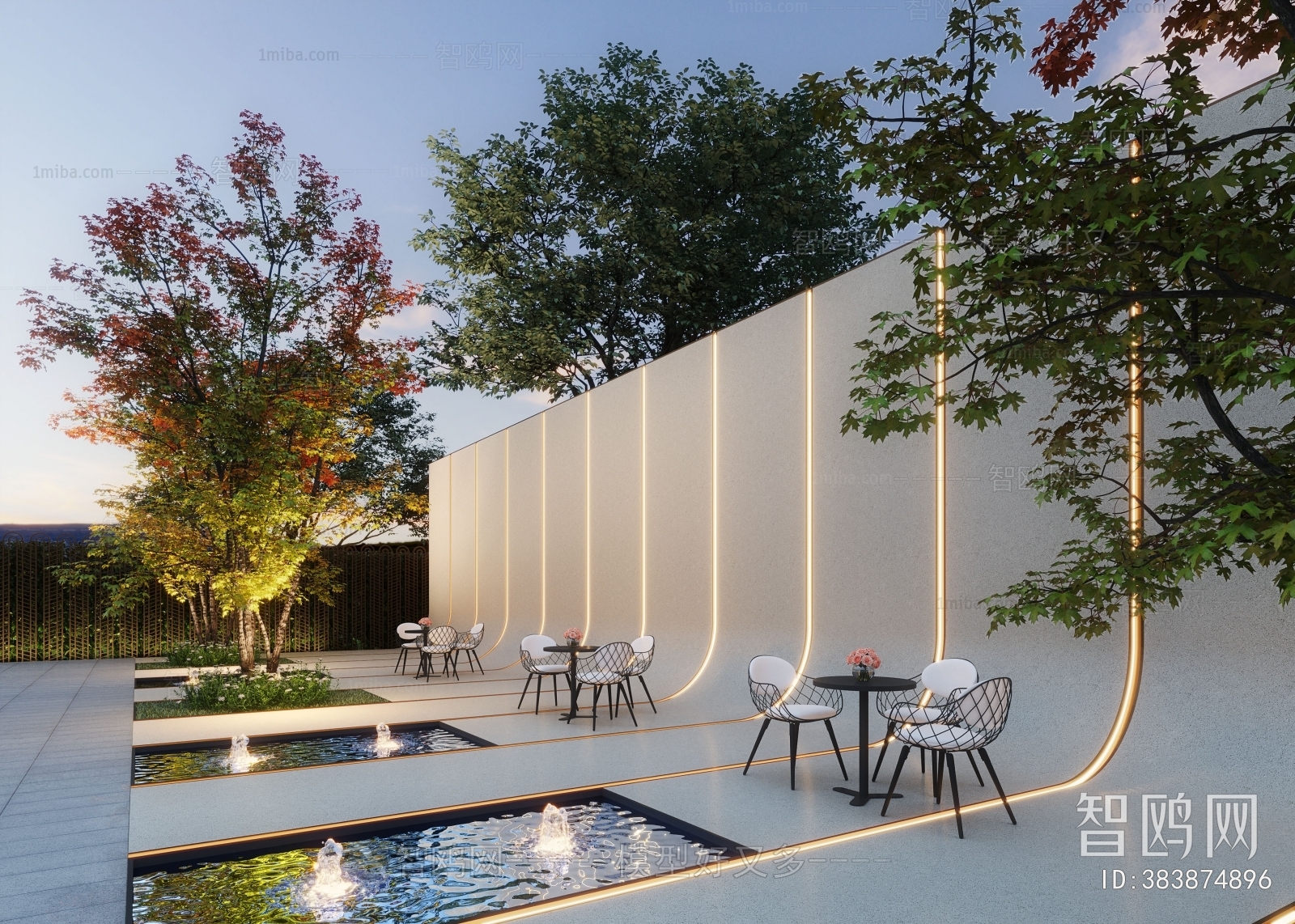 Modern Courtyard/landscape