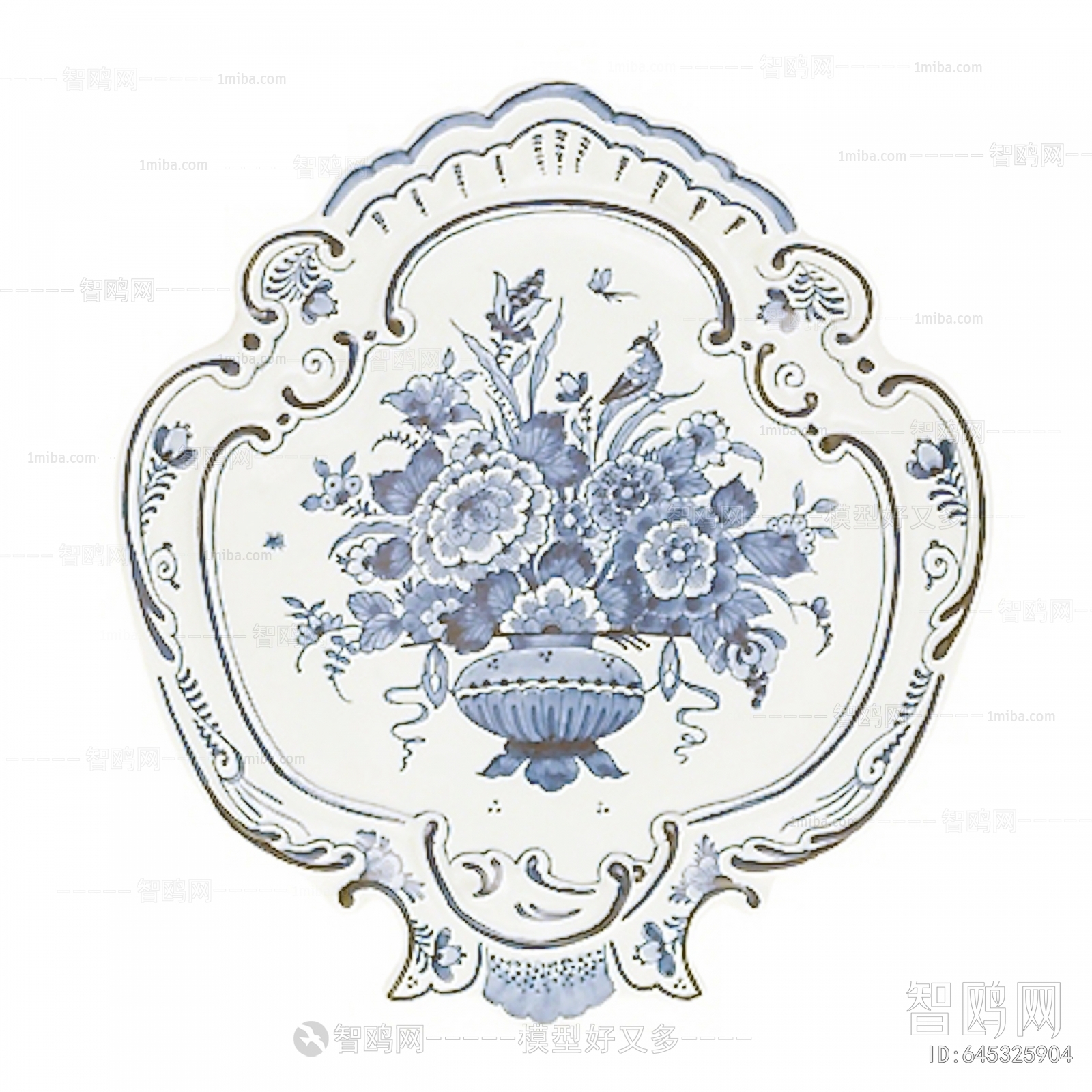 陶瓷器皿盘子青花瓷
