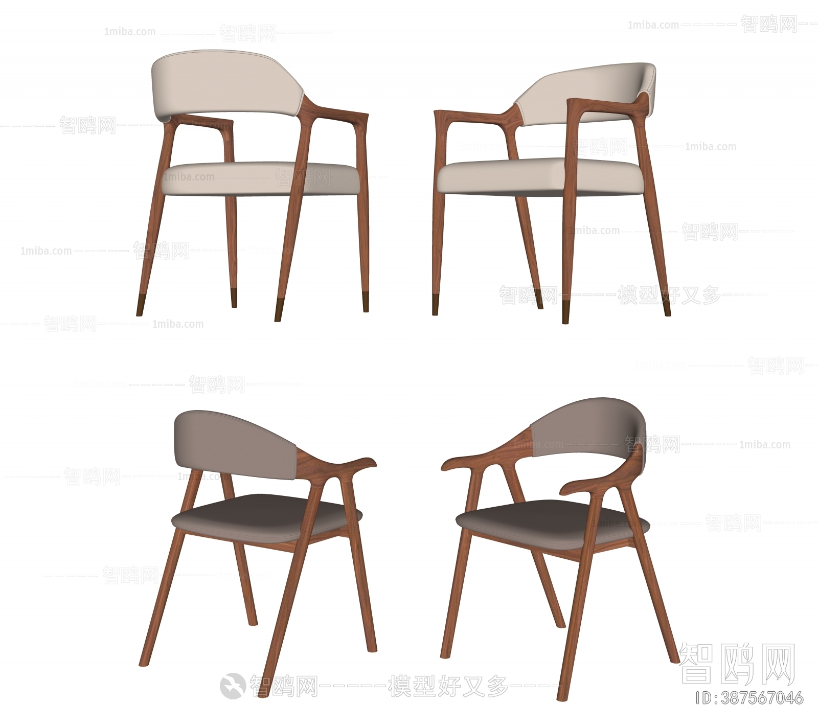 新中式实木餐椅