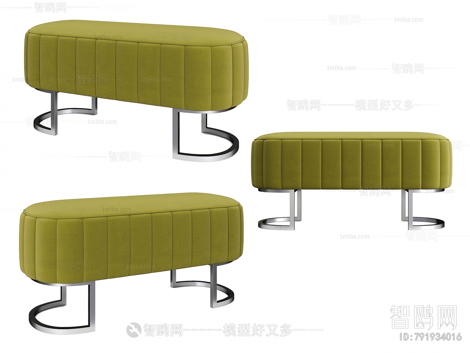 现代沙发矮凳