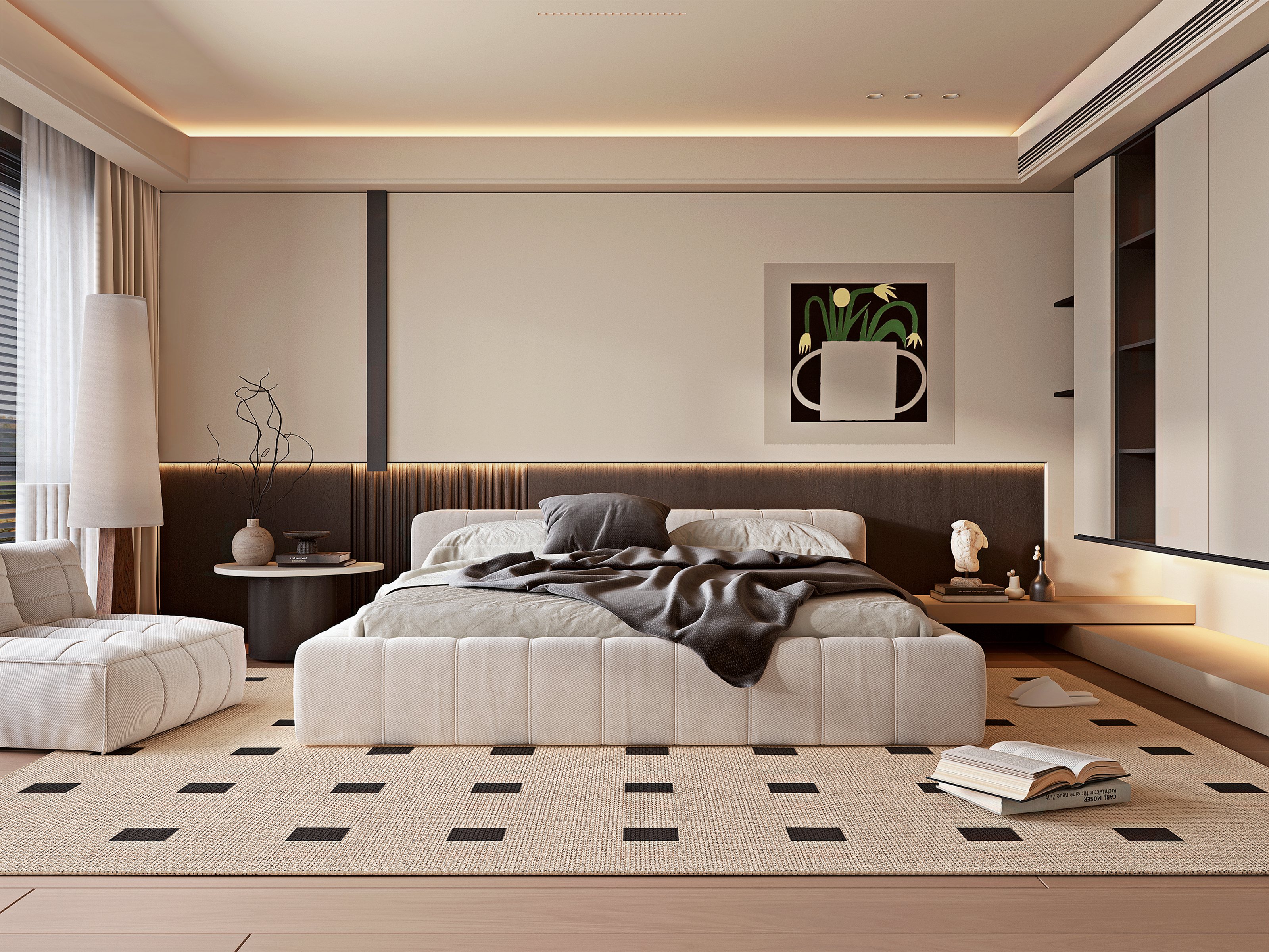 Wabi-sabi Style Bedroom