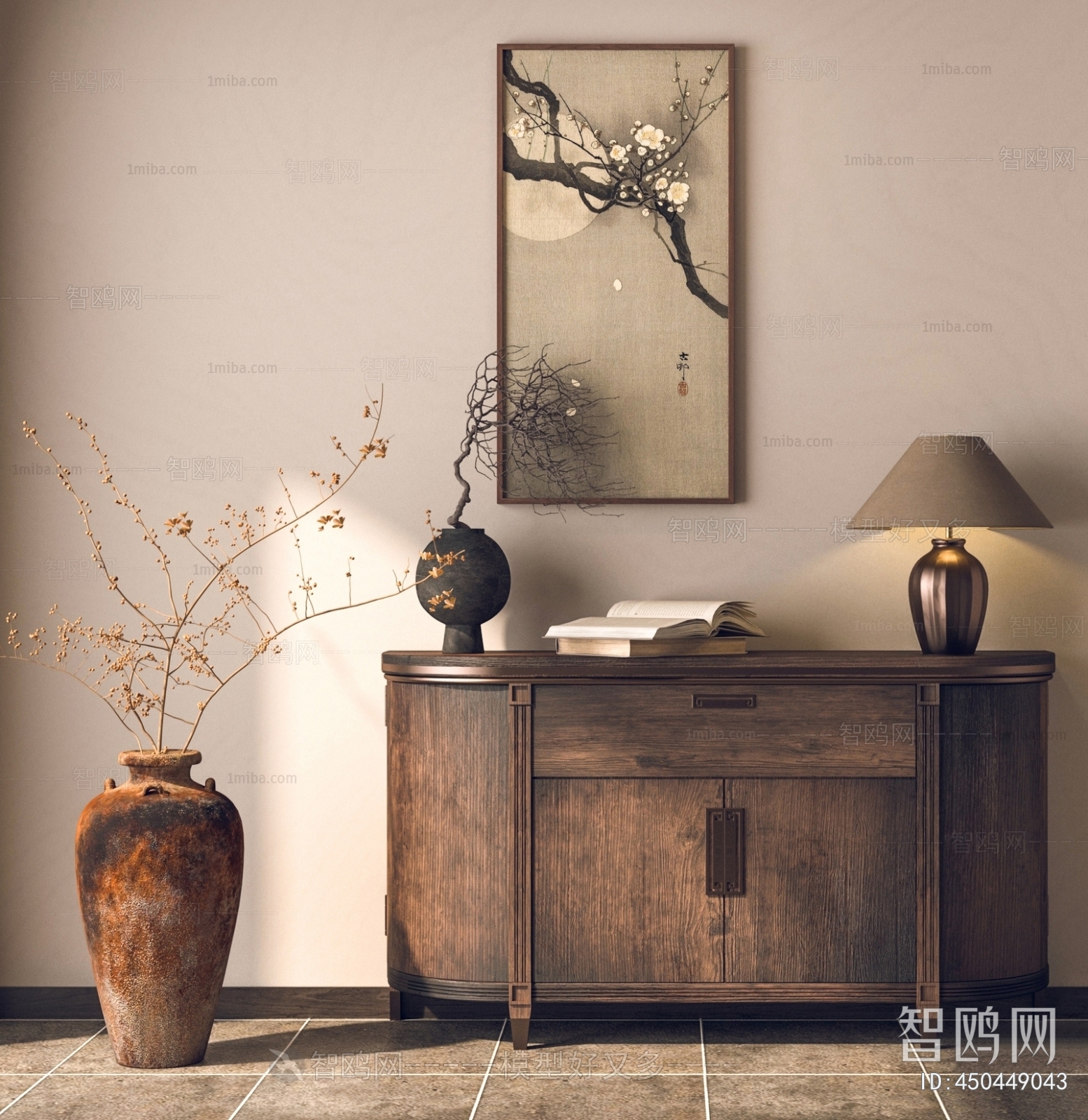 Wabi-sabi Style Side Cabinet/Entrance Cabinet