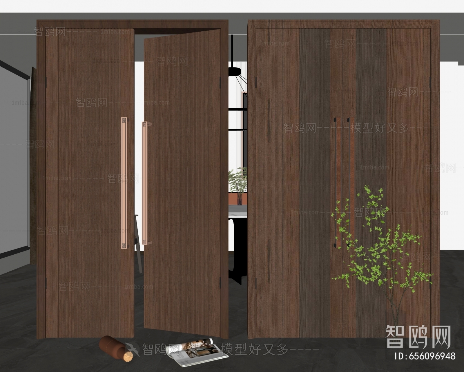 New Chinese Style Entrance Door