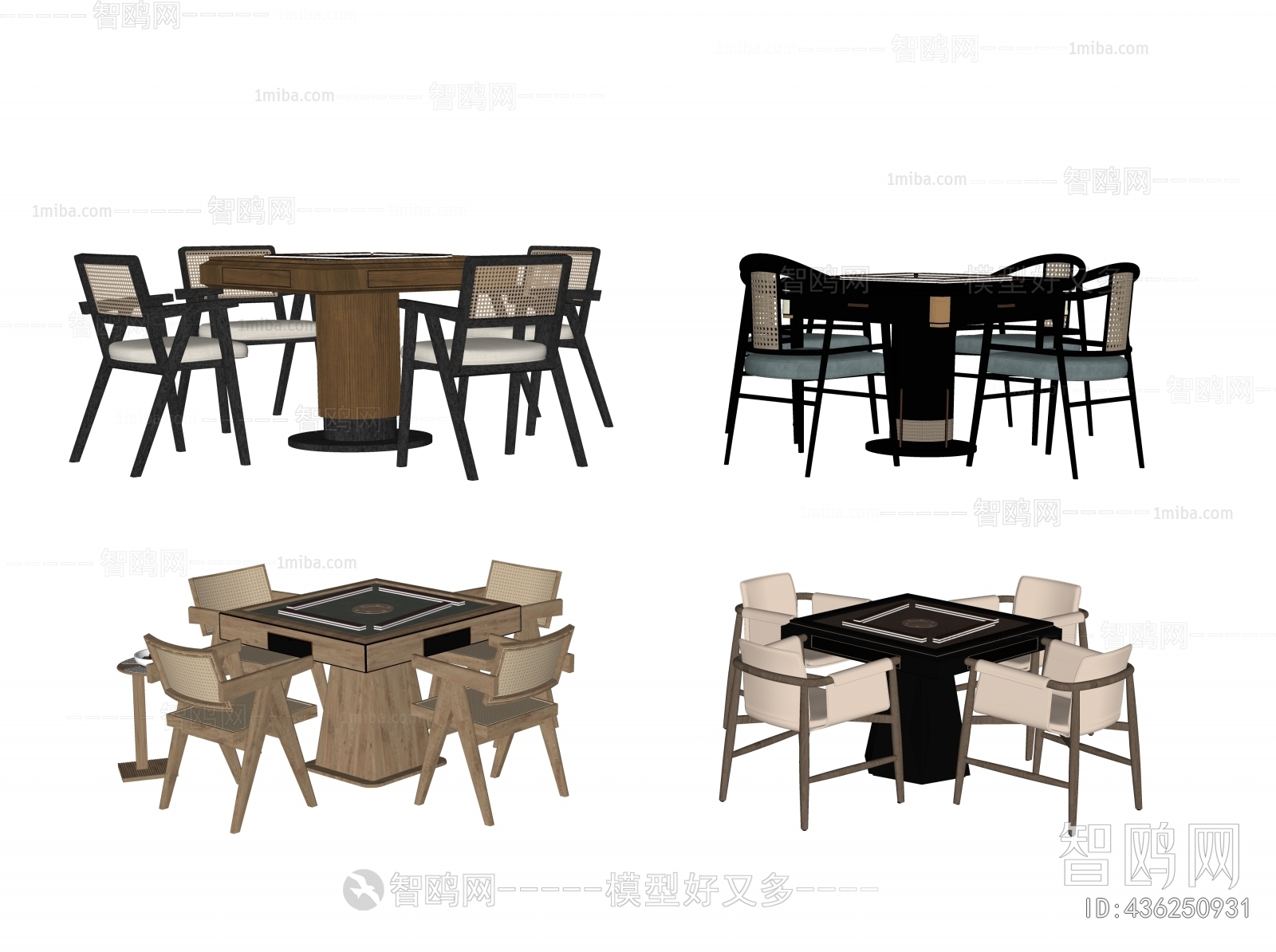 Modern Mahjong Tables And Chairs