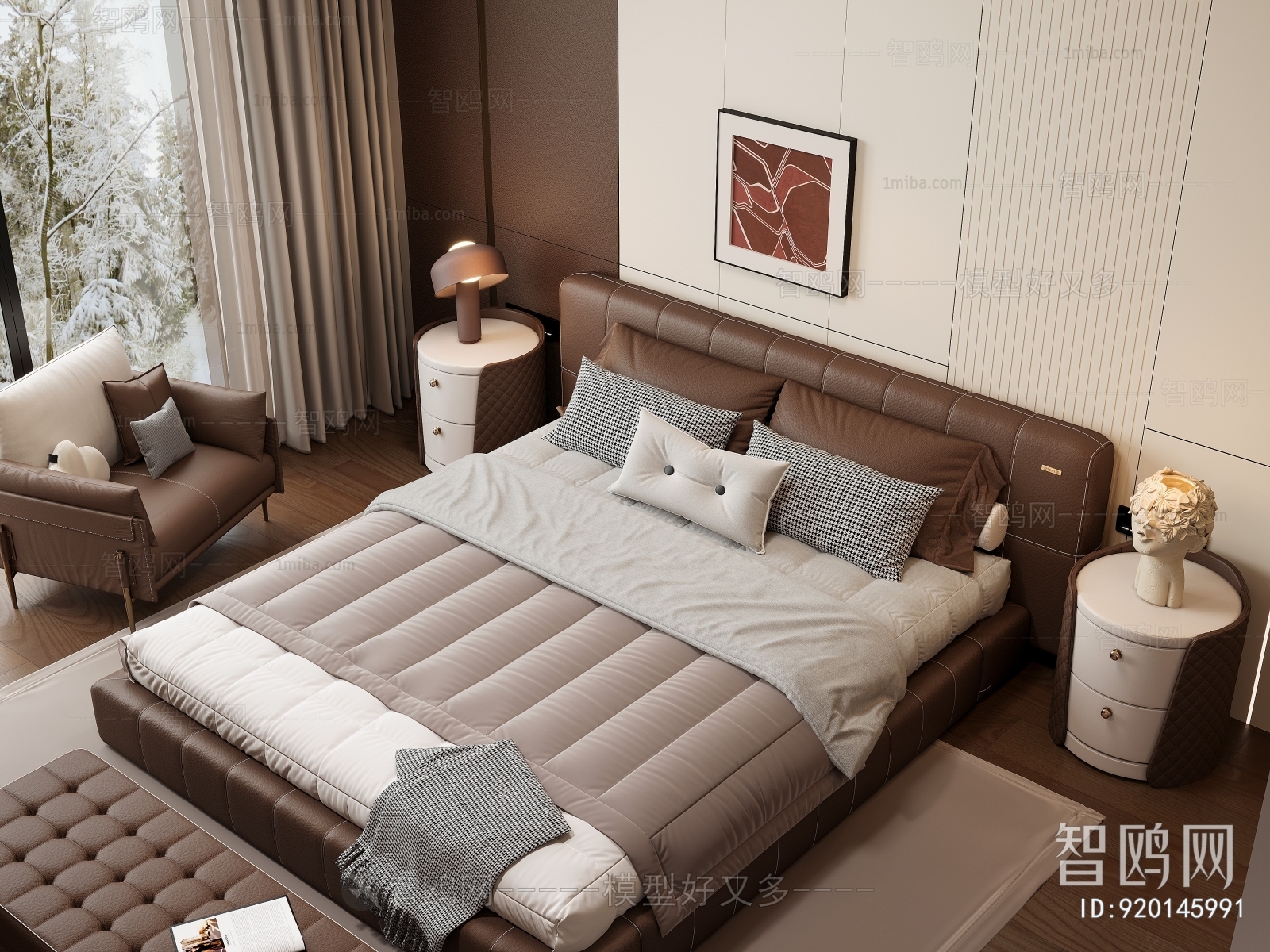 Modern Double Bed