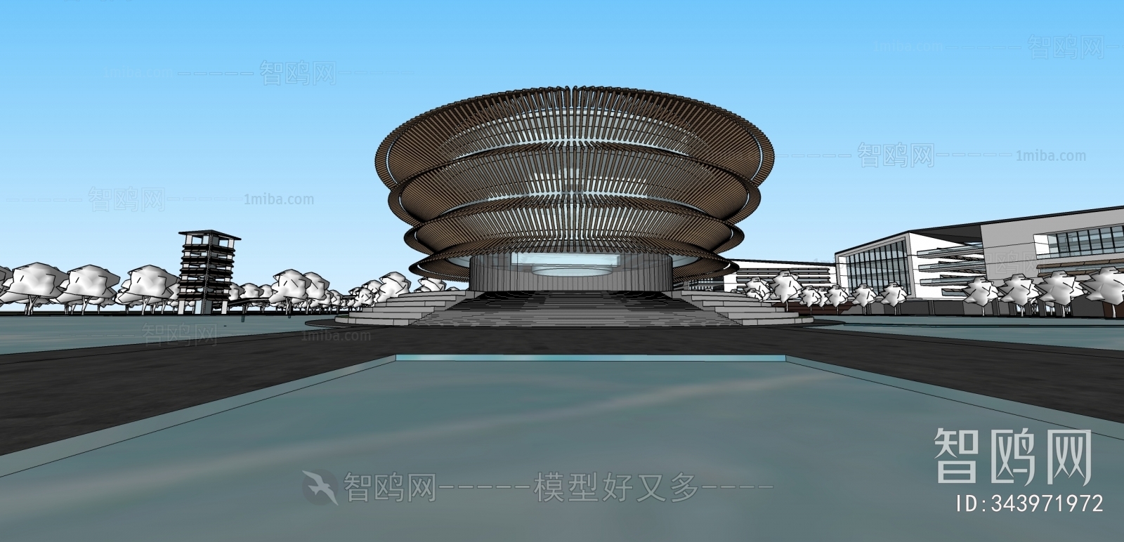 新中式艺术文体建筑