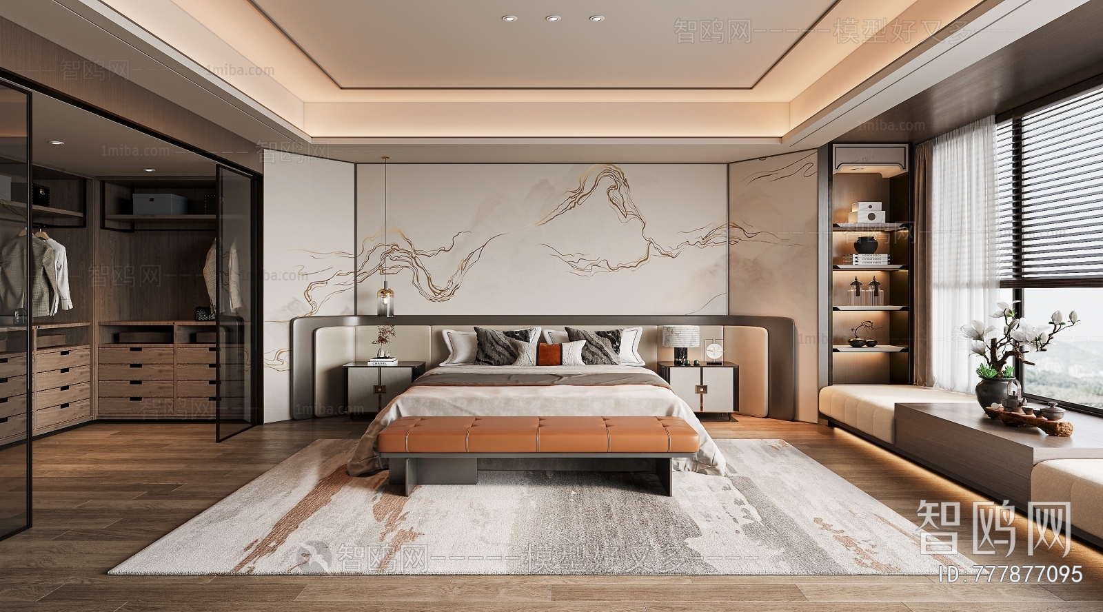 Modern New Chinese Style Bedroom