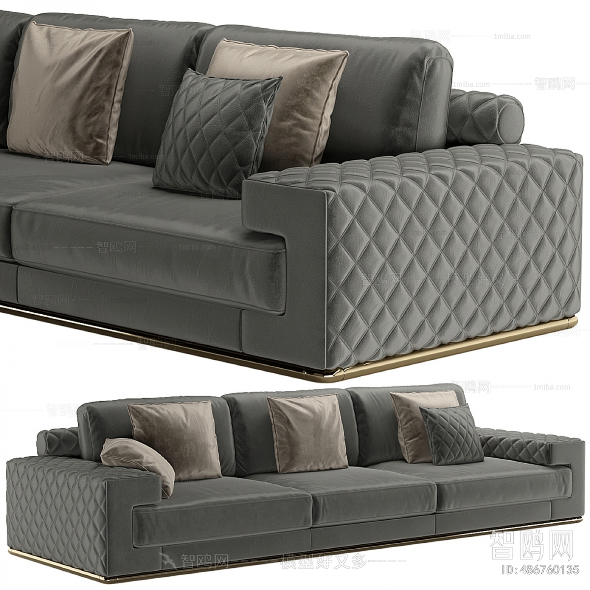 Modern Three-seat Sofa