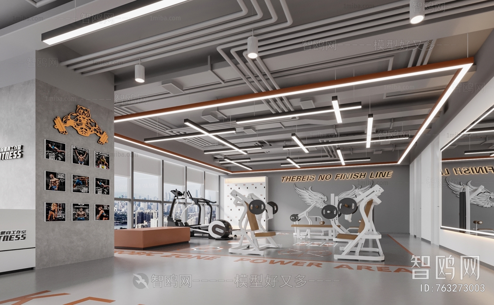 Modern Industrial Style Gym