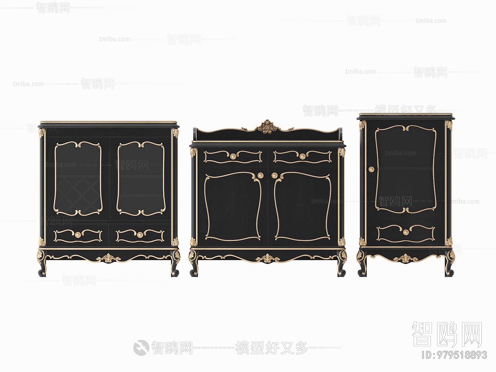 Simple European Style Sideboard