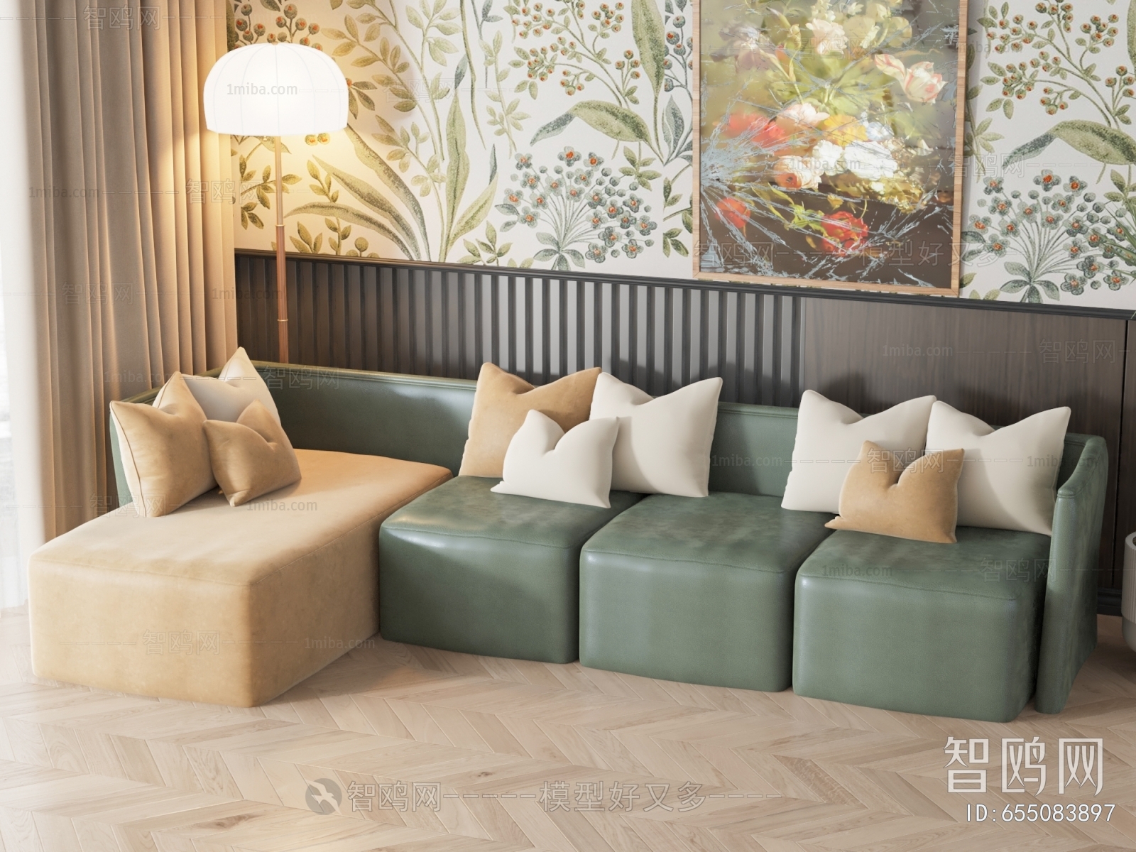 Simple European Style Corner Sofa