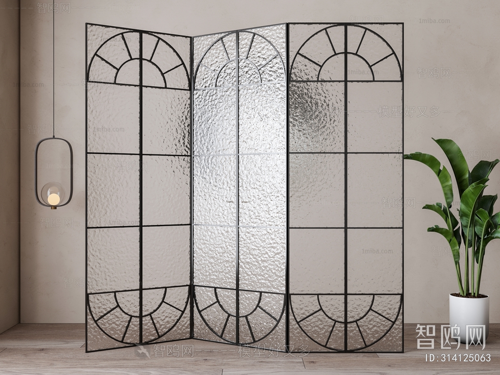 French Style Glass Screen Partition