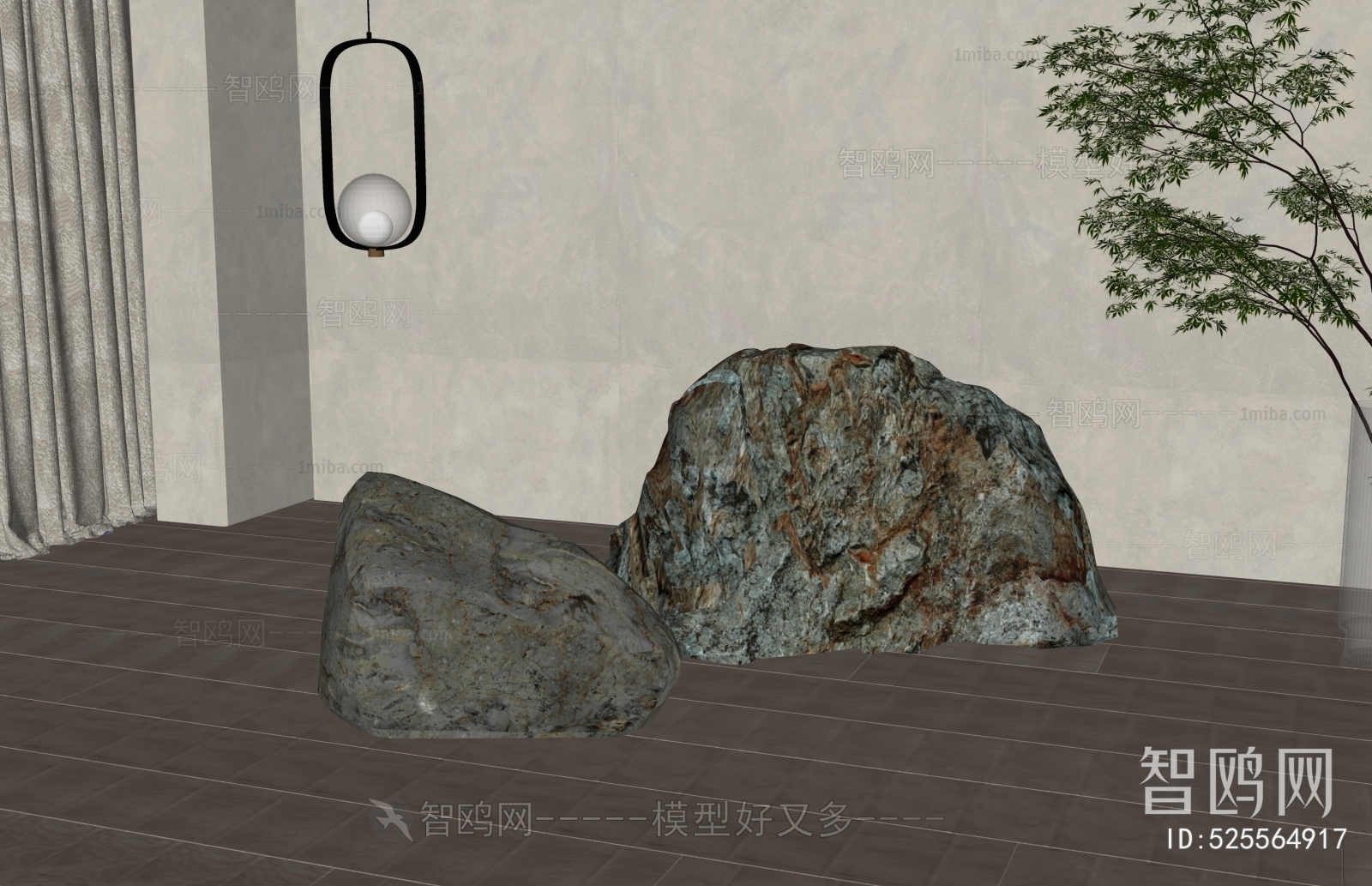 新中式石头摆件