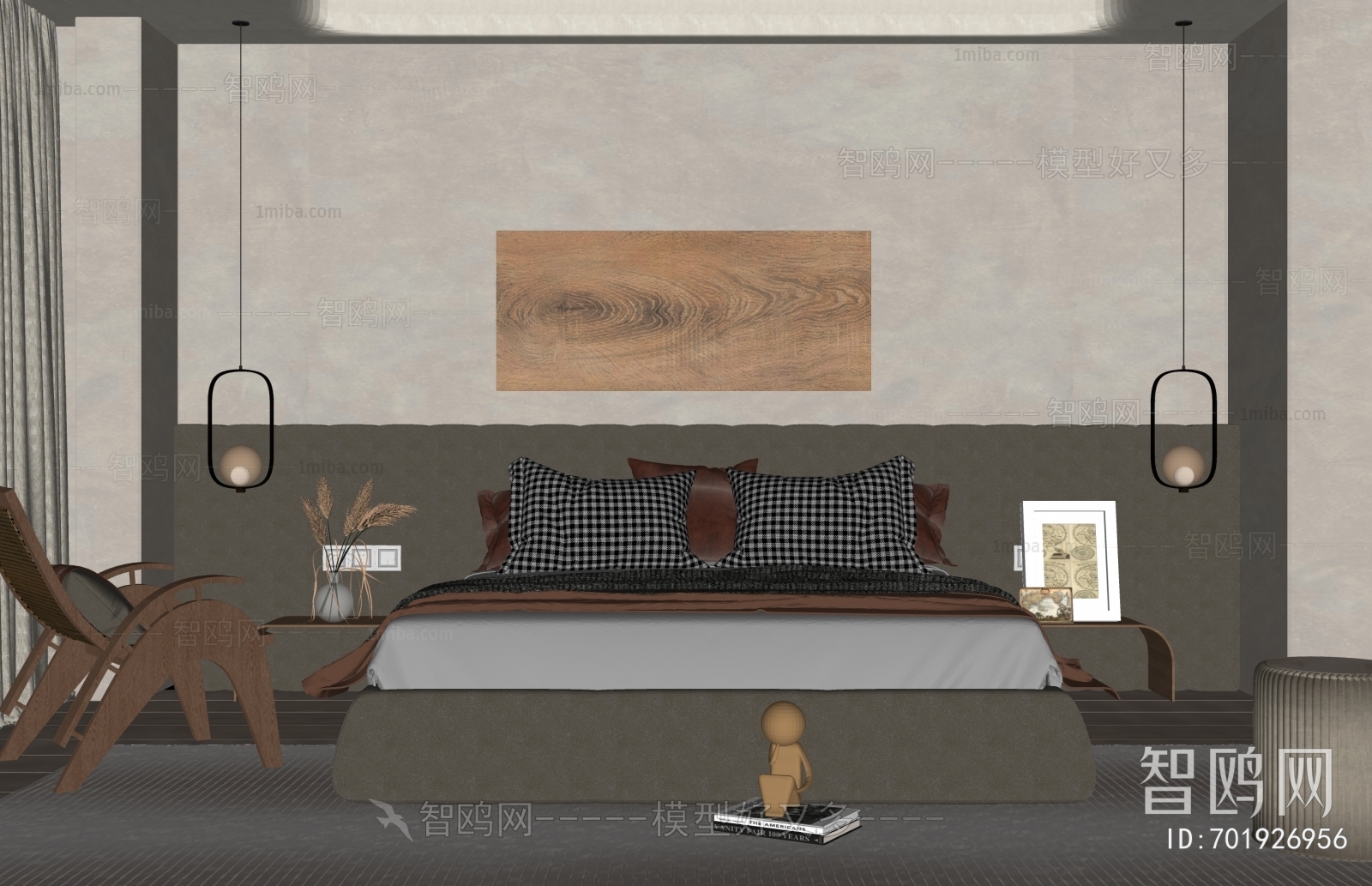 Wabi-sabi Style Bedroom