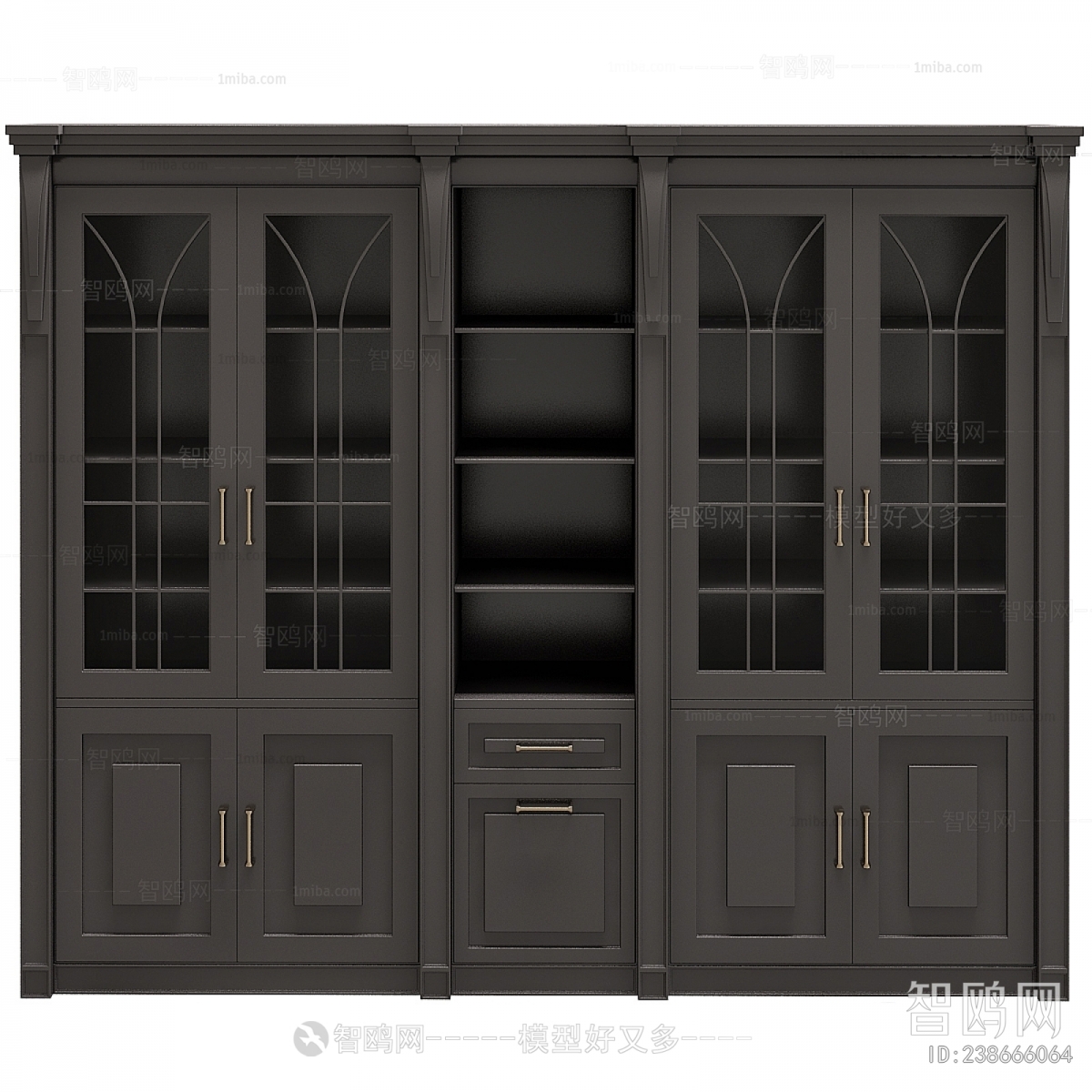 Simple European Style Wine Cabinet