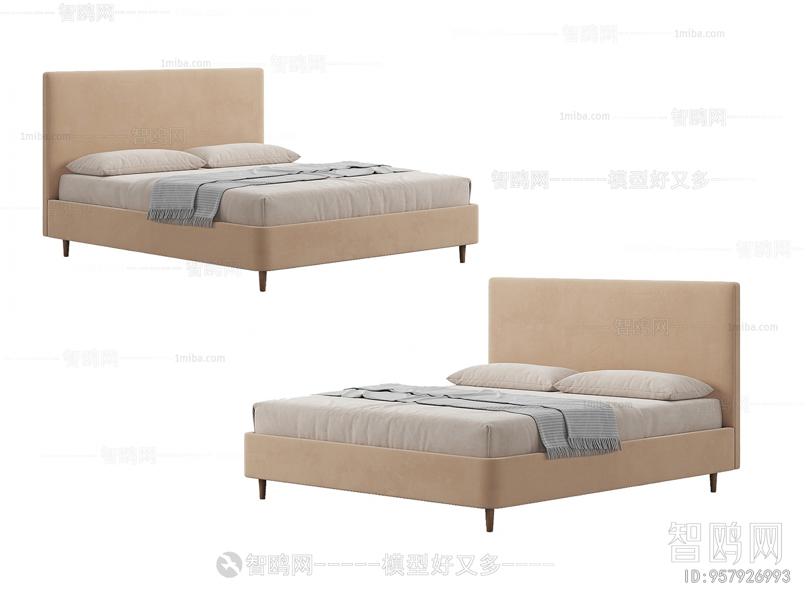 Nordic Style Double Bed