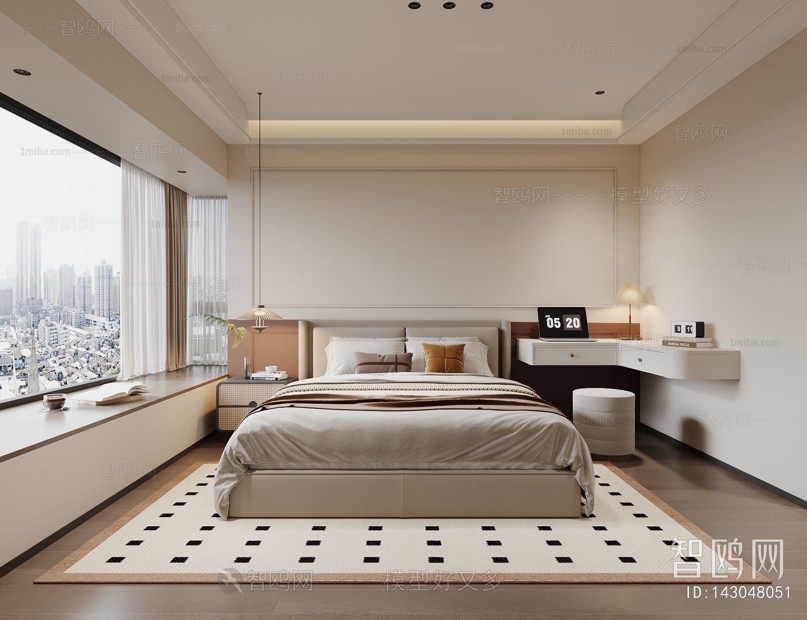 Modern French Style Bedroom