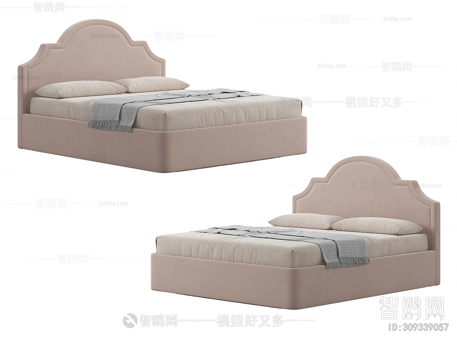 Nordic Style Double Bed