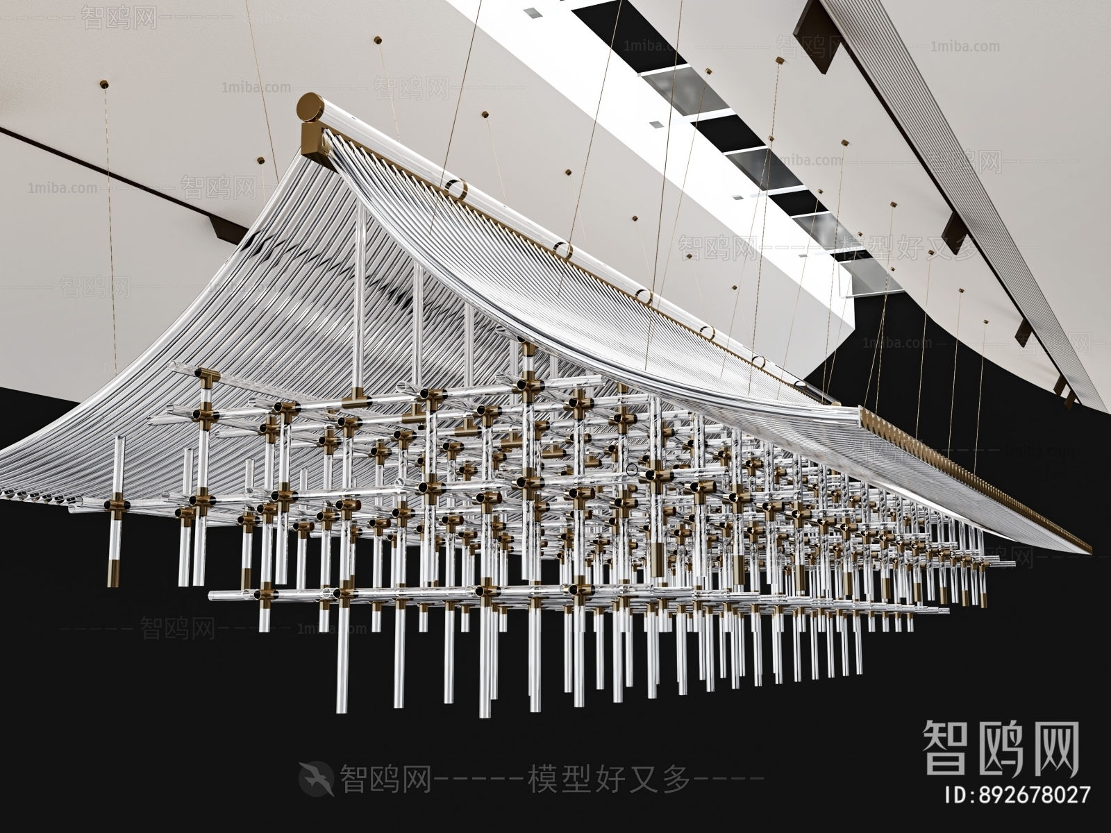 中式大型工装吊灯