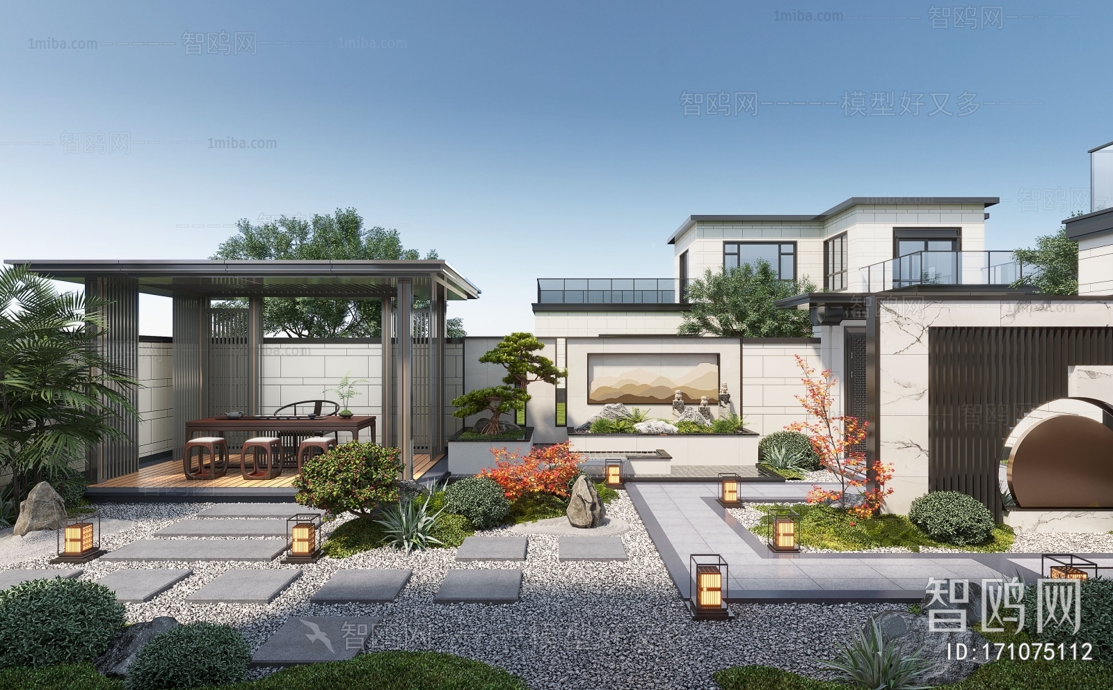 New Chinese Style Courtyard/landscape