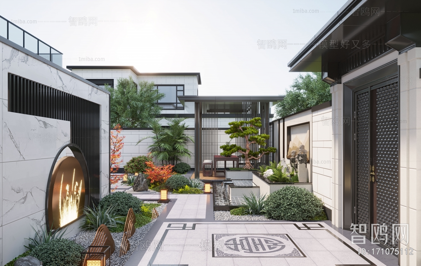 New Chinese Style Courtyard/landscape