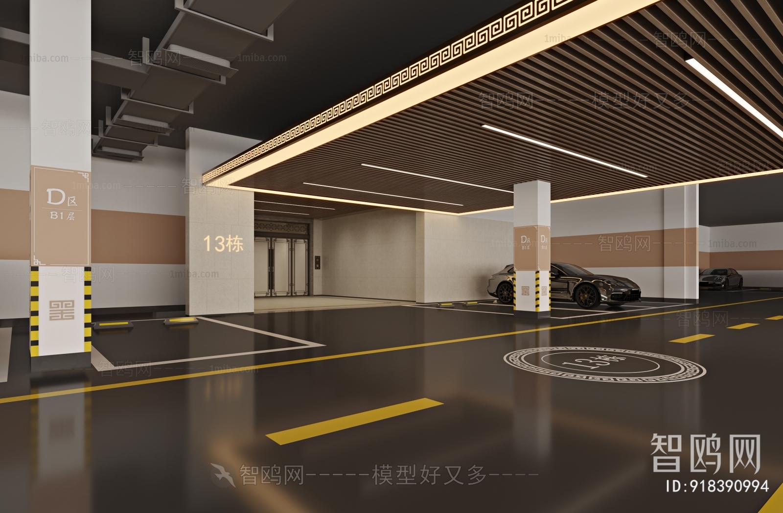 New Chinese Style Underground Parking Lot