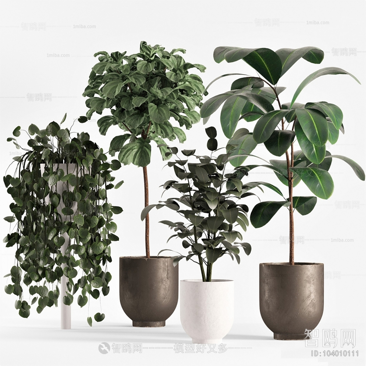 Modern Ground Green Plant Potted Plants