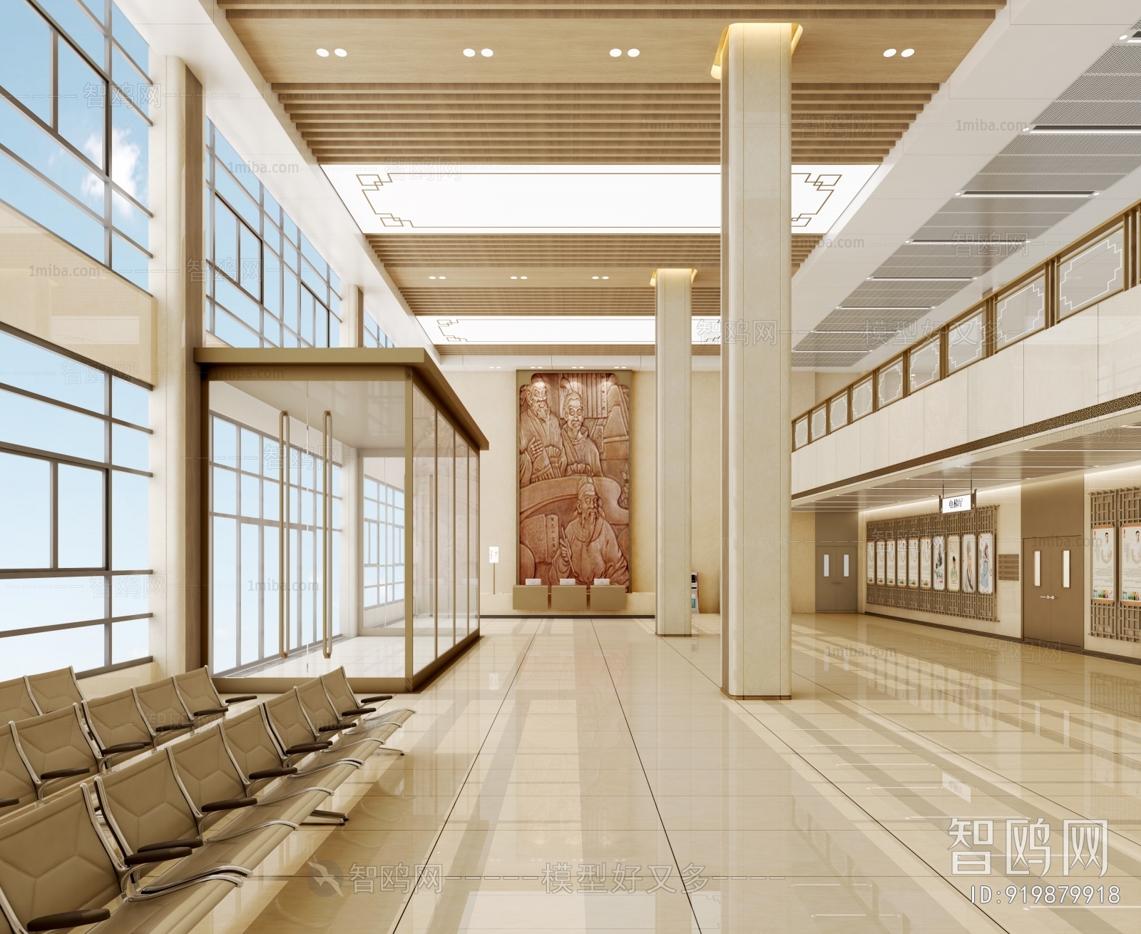 New Chinese Style Hospital Hall