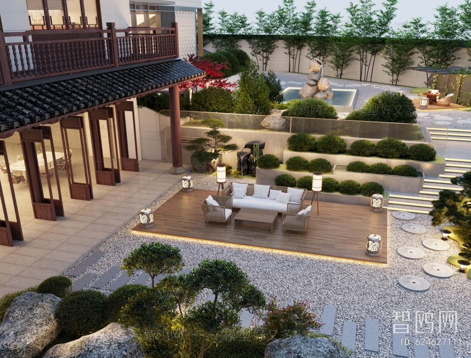 New Chinese Style Courtyard/landscape