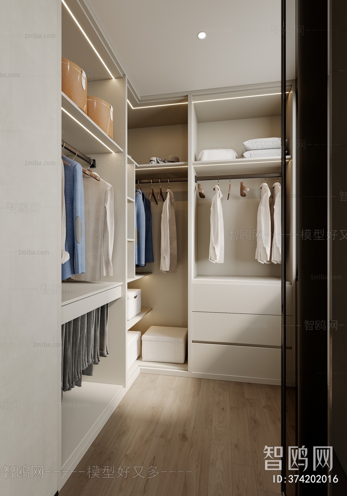Modern Clothes Storage Area
