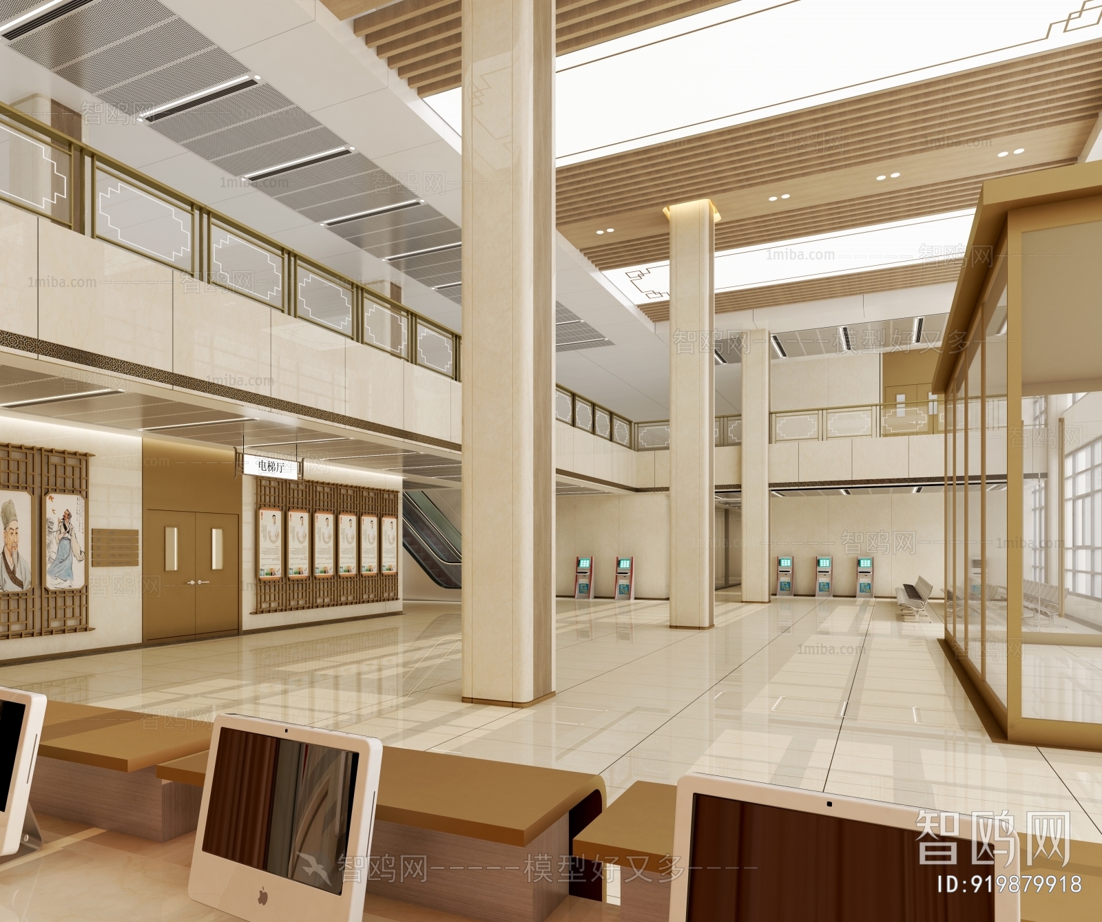 New Chinese Style Hospital Hall