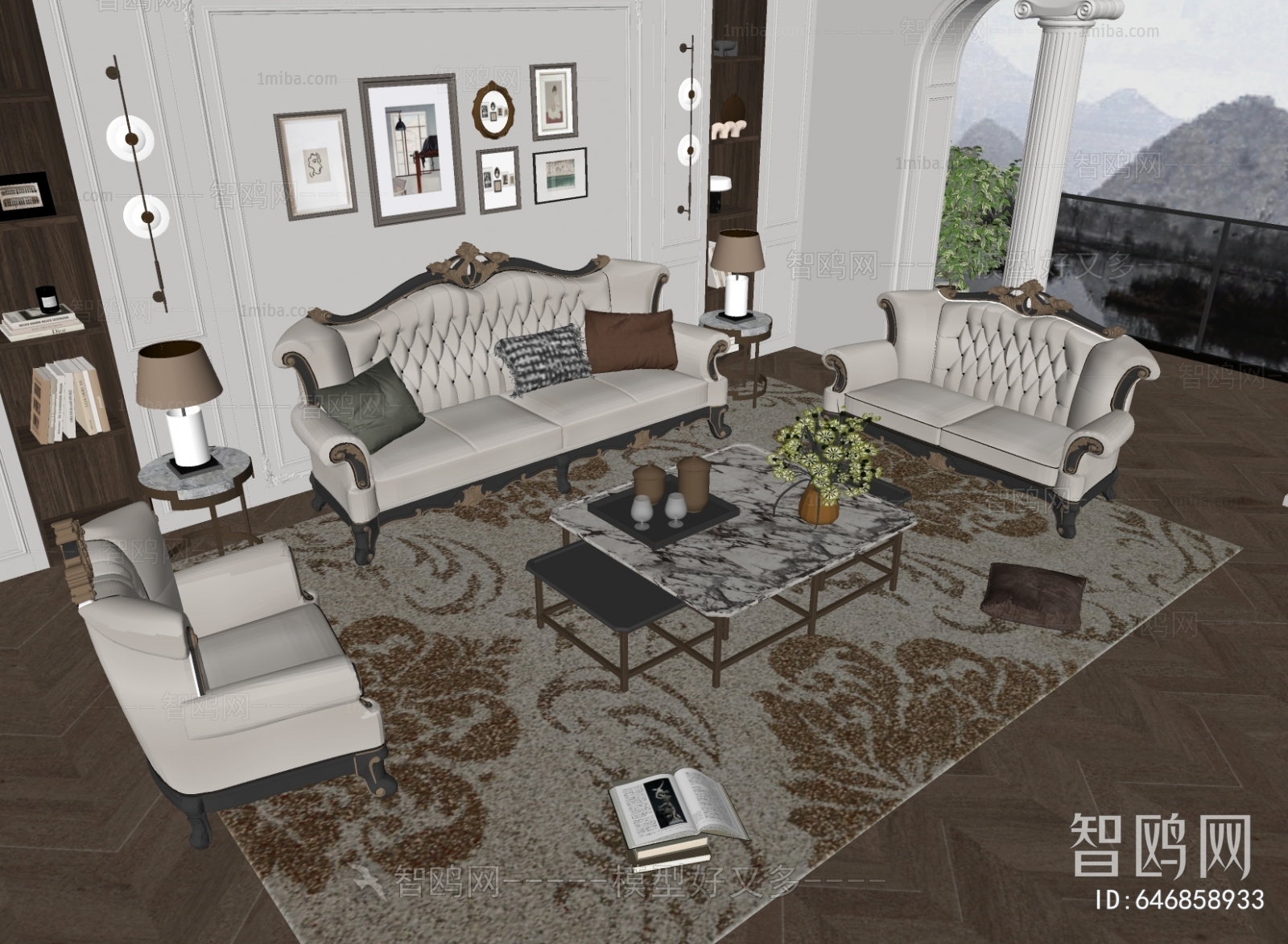 European Style Sofa Combination