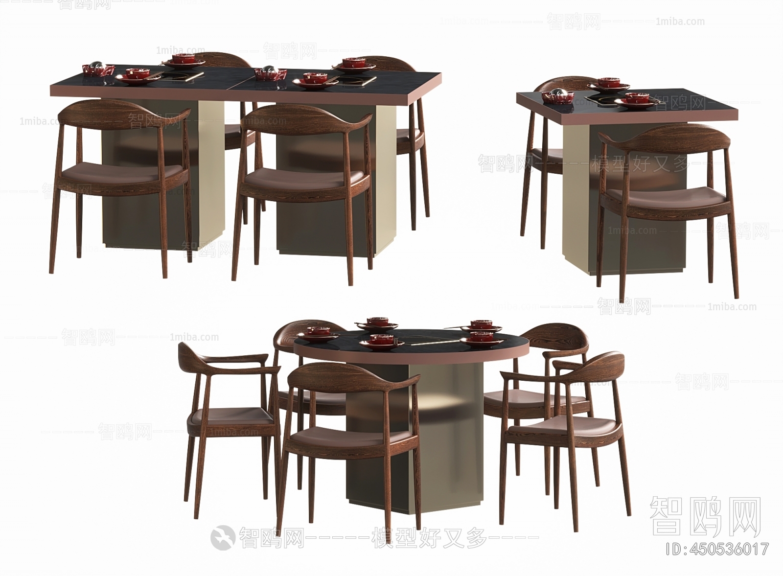 New Chinese Style Dining Table And Chairs