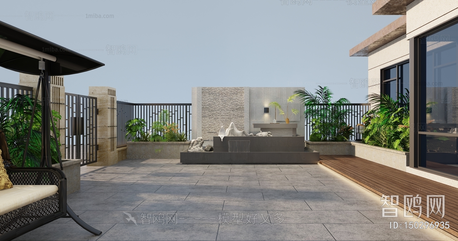 Modern Courtyard/landscape