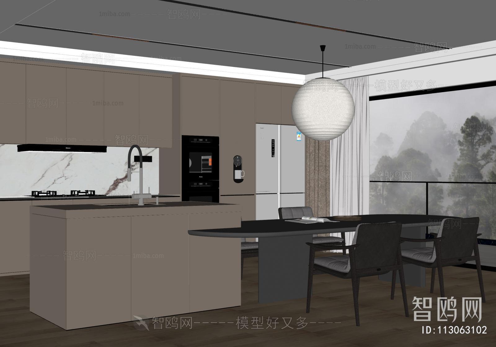 Modern The Kitchen