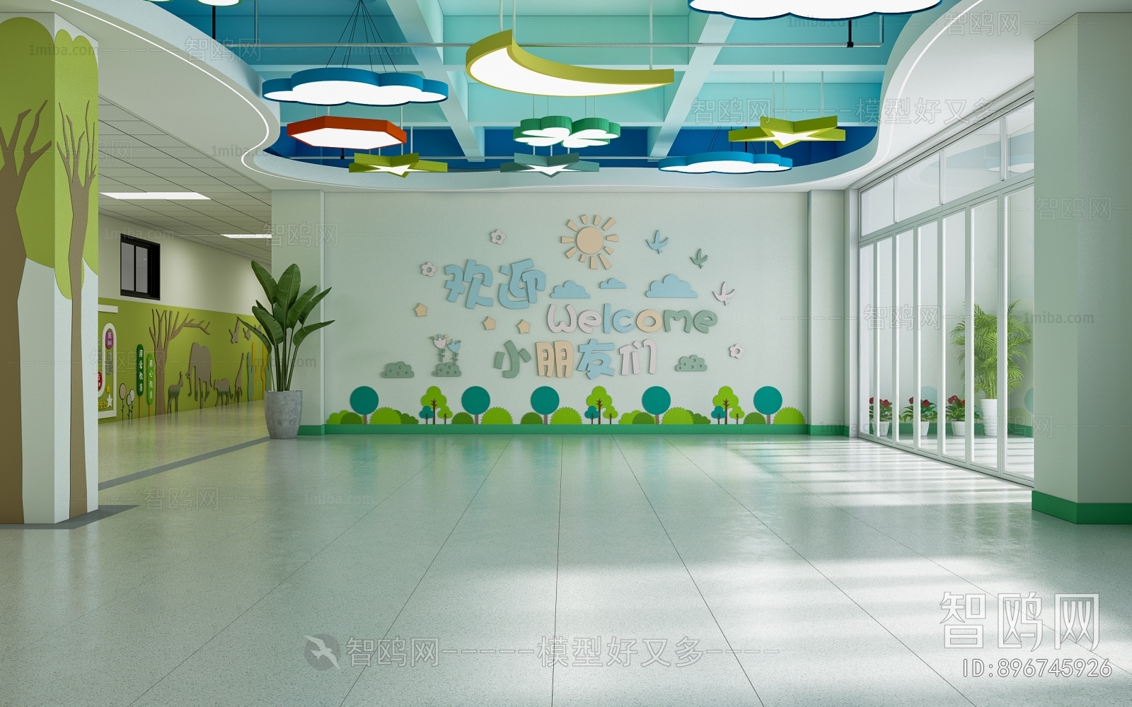 Modern Kindergarten Hall