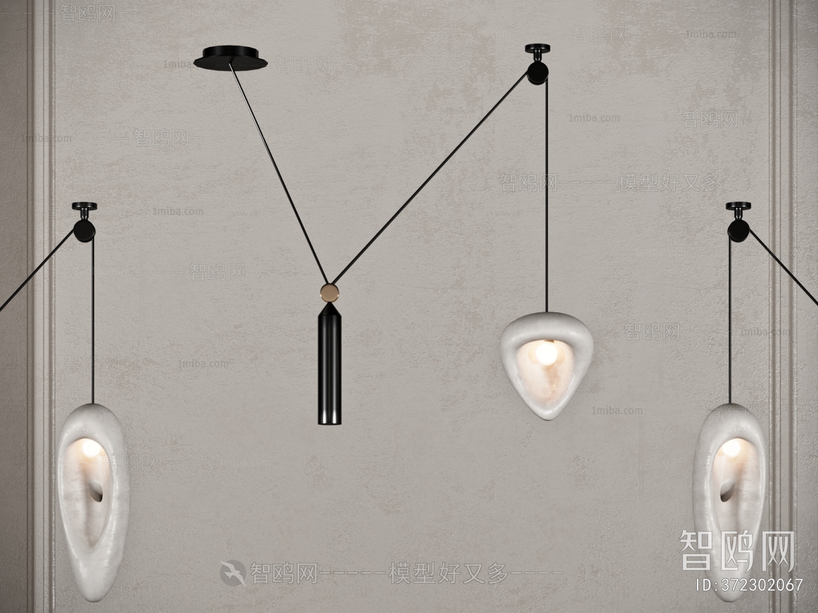 Modern Wabi-sabi Style Wall Lamp