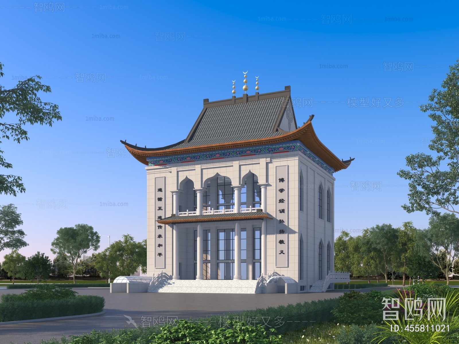 New Chinese Style Chinese Style Religious Architecture